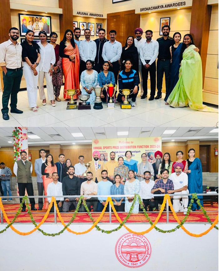 गवर्नमेंट कॉलेज ऑफ योग एजुकेशन एंड हेल्थ सेक्टर 23 ने पंजाब यूनिवर्सिटी के वार्षिक खेल पुरस्कार वितरण समारोह 2024 में जीत हासिल की